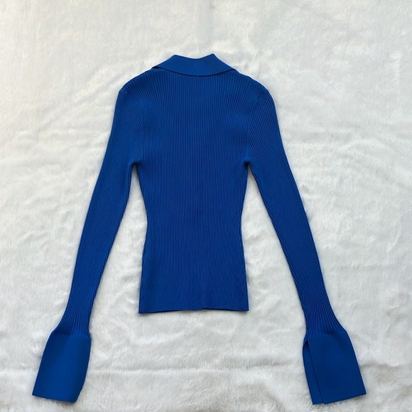 NWOT Blue A.L.C. Eleanor Ribbed Sweater, Size Small - Picture 5 of 7